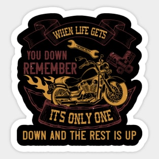 Bikes you down remember Sticker